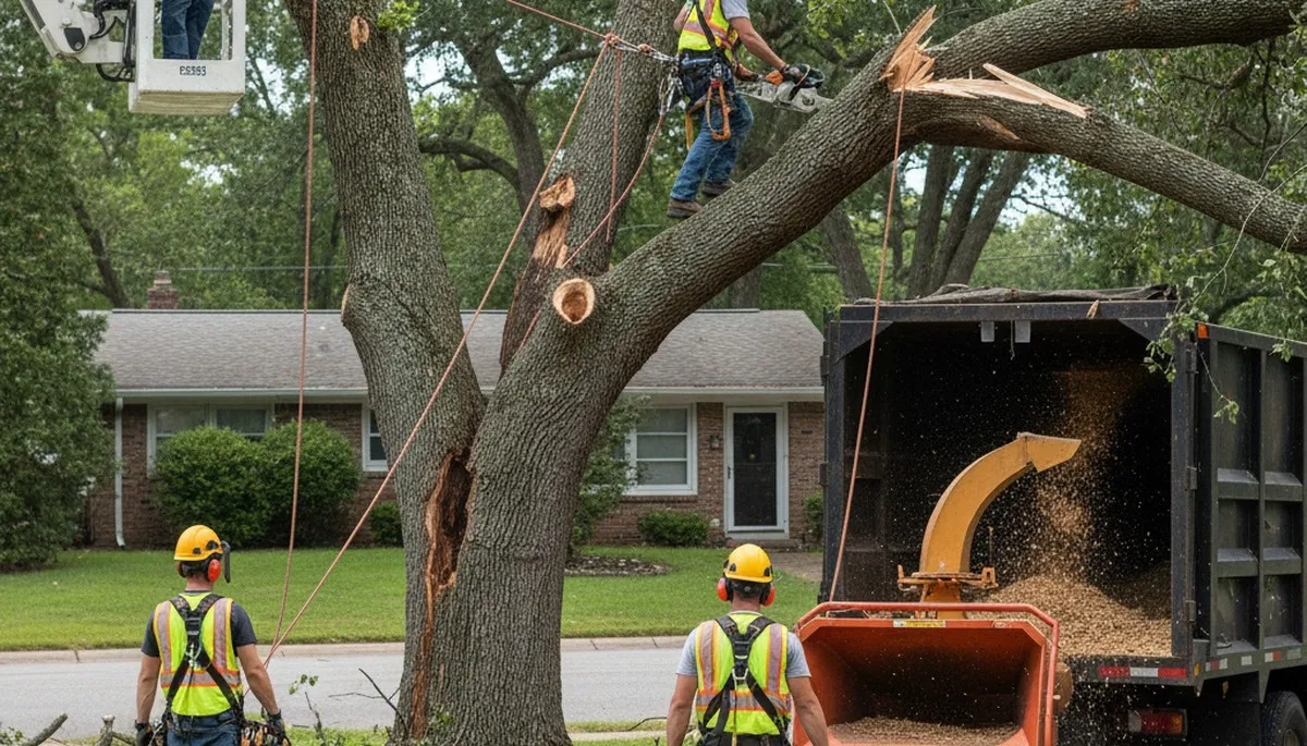 Emergency tree service in Allen, TX for storm-damaged trees and fallen tree hazards