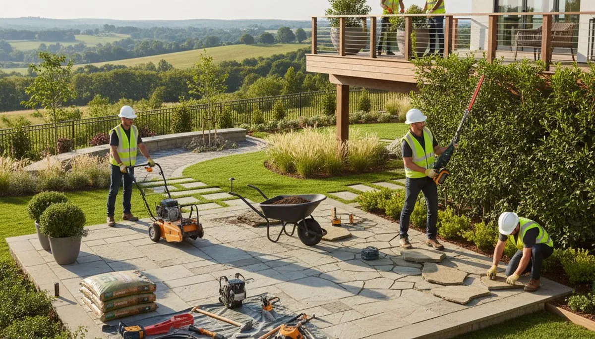 Arbor Tree Care landscape design services in Allen, TX for a custom yard plan