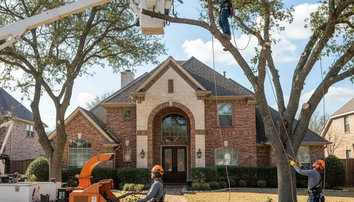 Tree service crew in Allen, TX providing professional tree care and removal services